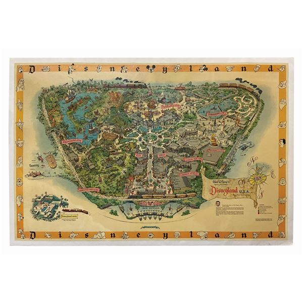 1958-A Disneyland Souvenir Park Map.