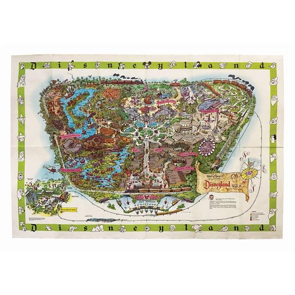 1964-B Disneyland Souvenir Map.