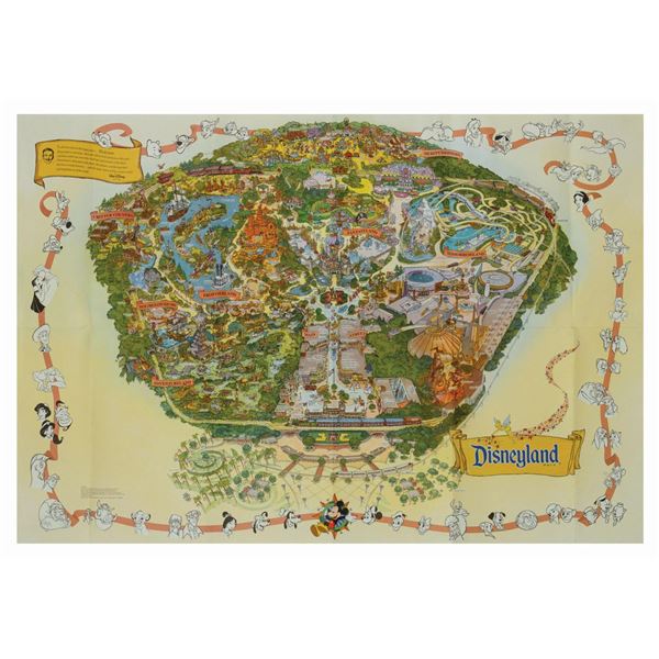 1999 Disneyland Souvenir Map.