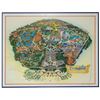 Image 1 : Signed "45 Years of Magic" Disneyland Map Print.
