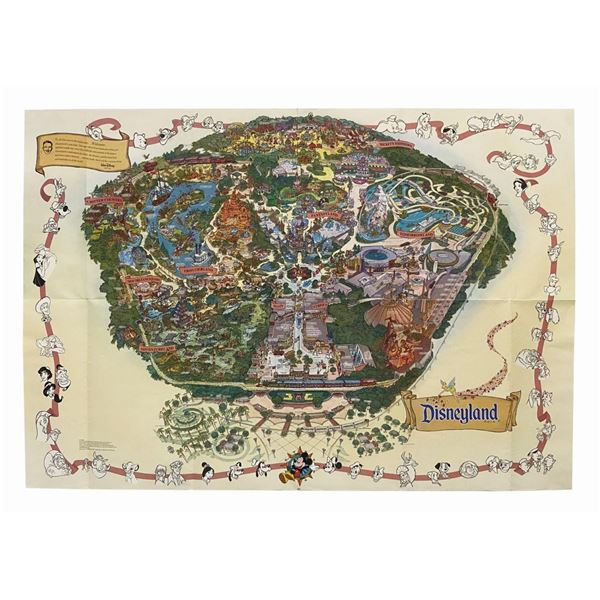 2001 Disneyland Souvenir Map.