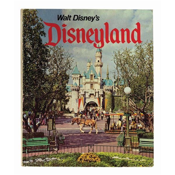 Walt Disney's Disneyland Hardcover Book.