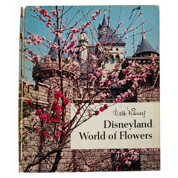 Disneyland World of Flowers Hardcover Book.