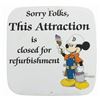 Image 1 : Disneyland Attraction Refurbishment Sign.