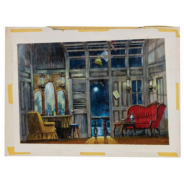 The Rescuers Window Display Scene Concept Painting. - Van Eaton Galleries