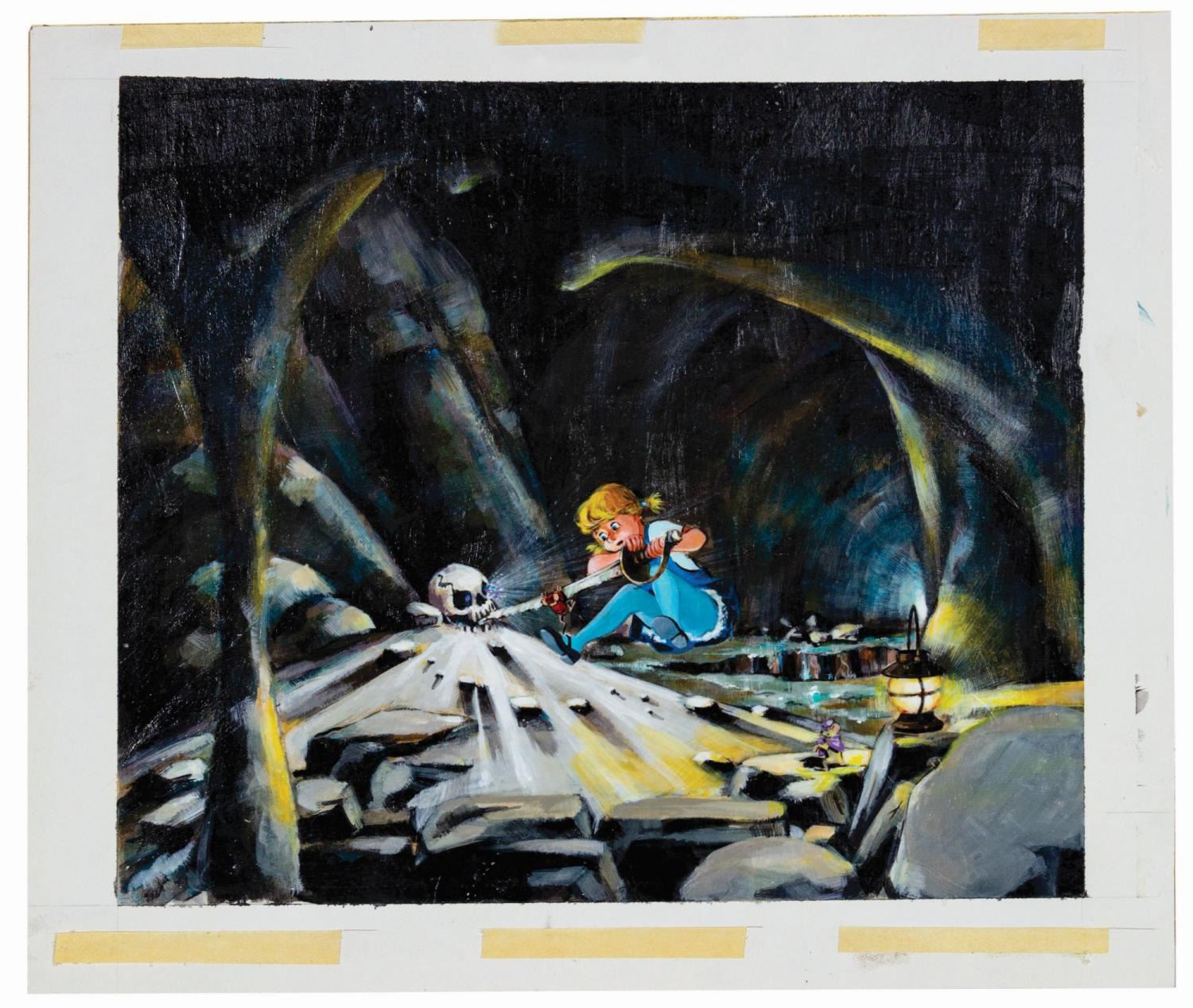 The Rescuers Window Display Scene Concept Painting. - Van Eaton Galleries