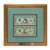 Image 1 : Framed First Day of Issue Disney Dollars.