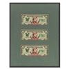 Image 1 : Set of (3) Sequential 1987 Goofy $5 Disney Dollars.