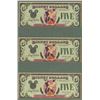 Image 2 : Set of (3) Sequential 1987 Goofy $5 Disney Dollars.