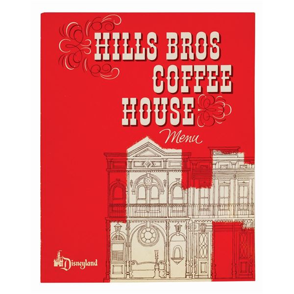 Hills Bros. Coffee House 1959 Menu.