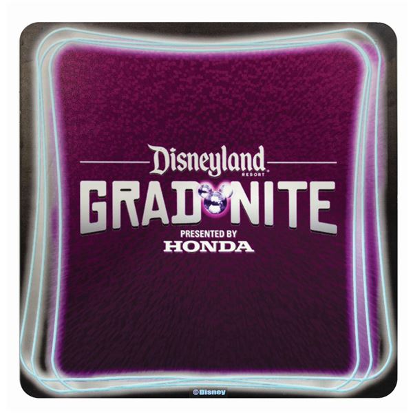 Grad Nite at Disneyland Sign.