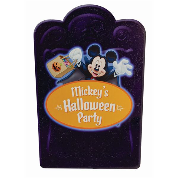 Mickey's Halloween Party Sign.