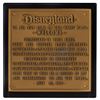 Image 1 : Disneyland 50th Anniversary Dedication Plaque.