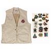 Image 1 : Disneyland Pin Trading Vest With (17) Pins.