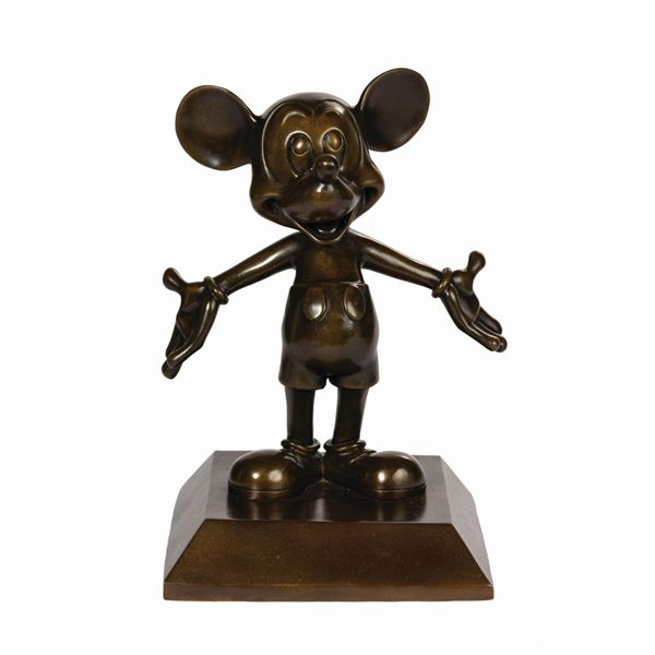 Bronze "The Hub" Statue of Mickey.