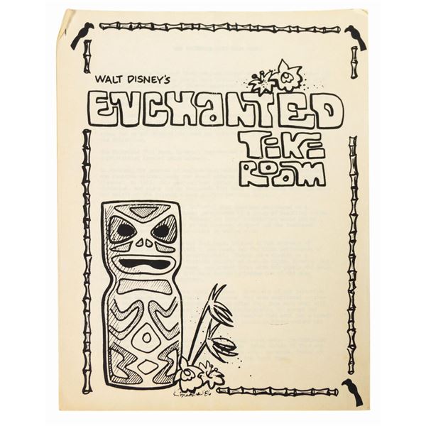 Enchanted Tiki Room Training Manual.