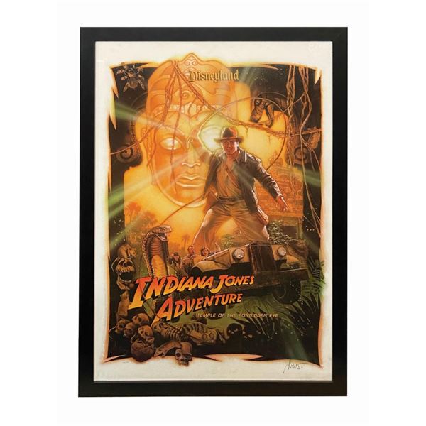 Indiana Jones Adventure Drew Struzan Signed Poster.