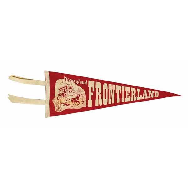 Disneyland Frontierland Pennant.