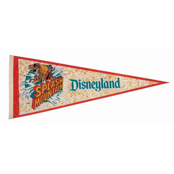 Splash Mountain Disneyland Pennant.