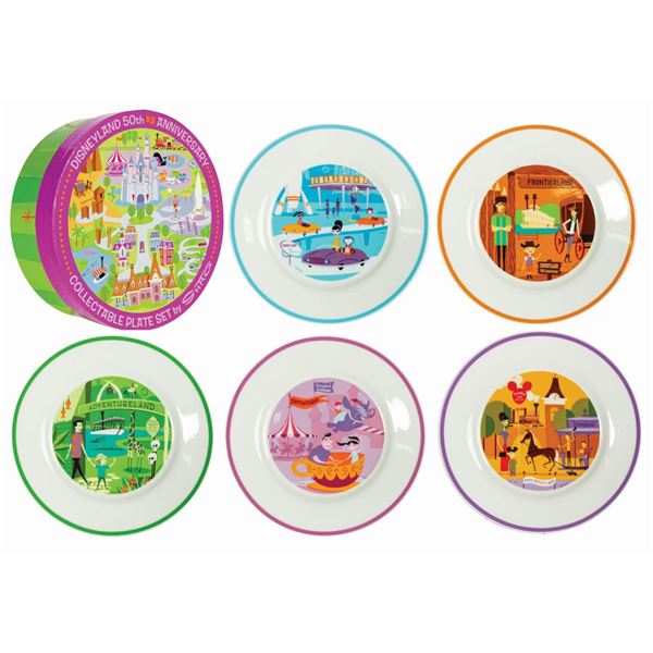 Shag Disney 50th Anniversary Plate Set.