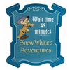 Image 1 : Snow White's Adventures Wait Time Park Sign.