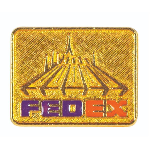 Walt Disney World Space Mountain FedEx Pin.
