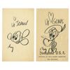 Image 1 : A Pair of Roy Williams Disneyland Character Sketches.