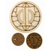 Image 1 : Set of (3) New Tomorrowland Prototype Plaques.