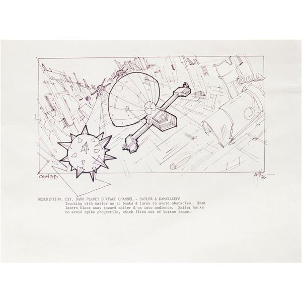 Captain EO Original Storyboard.