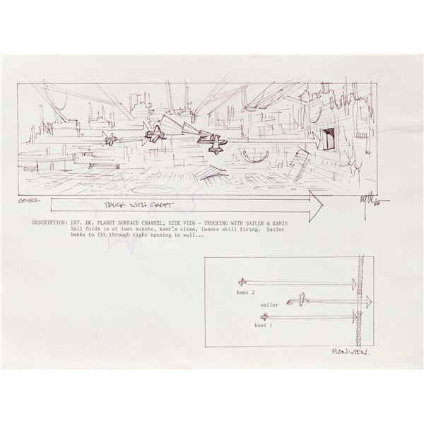 Captain EO Original Storyboard.