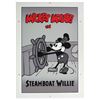 Image 1 : Mickey's House Steamboat Willie Poster.