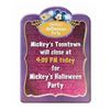 Image 1 : Mickey's Halloween Party Toontown Closure Sign.