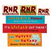 Image 1 : Set of (6) Grizzly River & Rushin' River Stickers.