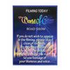 Image 1 : World of Color Road Show Filming Today Sign.