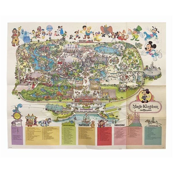 1979 Magic Kingdom Souvenir Map.
