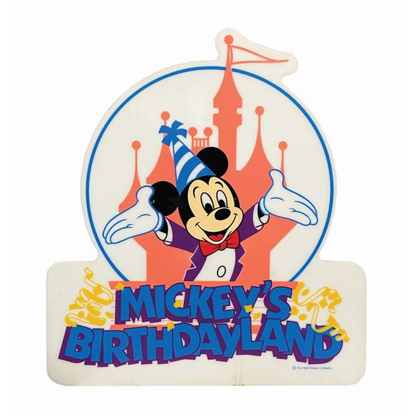 Mickey's Birthdayland Sign.