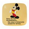 Image 1 : Mickey Mouse Walt Disney World Service Closure Sign.
