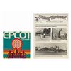 Image 1 : Epcot Center Kodak Dial Map & Disney Newsreel.