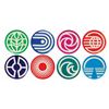 Image 1 : Set of (8) Epcot Pavilion Buttons.