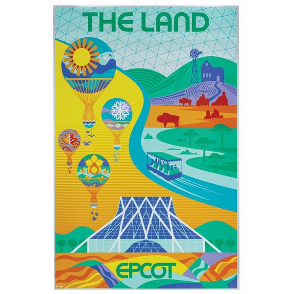 The Land Pavilion Attraction Poster Serigraph.