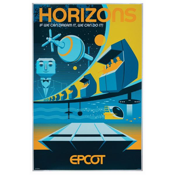 Horizons Attraction Poster Serigraph.