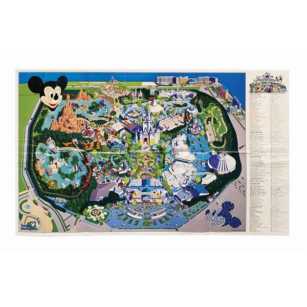 1992 Tokyo Disneyland Souvenir Map.