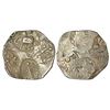Image 1 : Ancient India: Archaic silver punch-marked coin, Godavari Valley region, 'Ashmaka Janapada', 1.38g