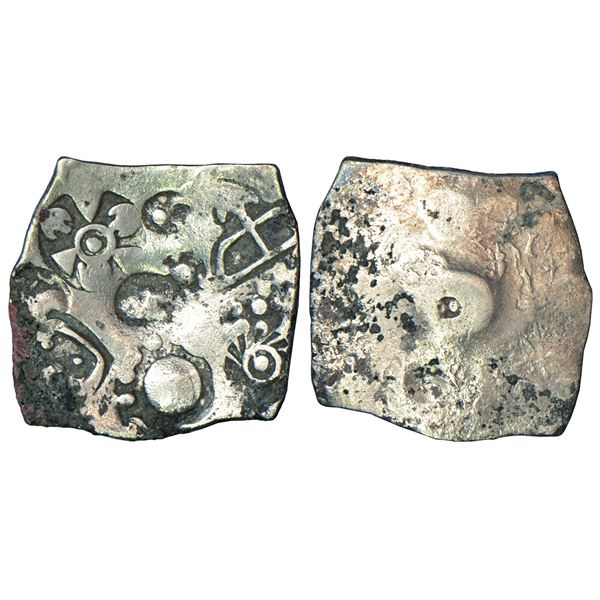 Ancient India: Imperial Magadhan silver punch-marked Karshapana coin (400-350 BC), 3.25g
