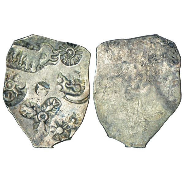 Ancient India: Imperial Magadhan silver punch-marked Karshapana coin (400-350 BC), 3.51g