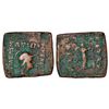 Image 1 : Ancient India: Indo-Greeks, Menander I (155-130 BC), copper coin, 11.98g.
