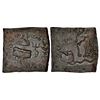 Image 1 : Ancient India: Tribal monarchies-North India, Audumbaras, Rudradasa (50BC-50AD), copper coin, 2.49g.
