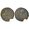 Image 1 : Ancient India: Post-Mauryan tribal republics, Yaudheyas, cast potin coin, 'Bahudhanyaka' type, 2.93g