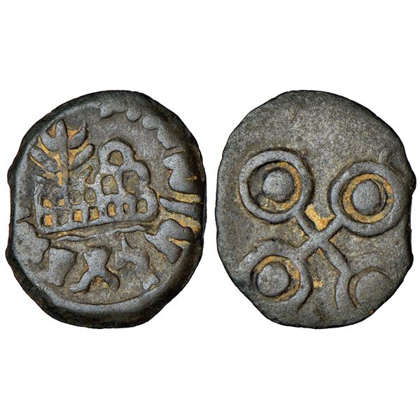 Ancient India: Satavahanas, lead coin of Vasithiputa Siri Pulumavi (85-125 AD), 2.20g