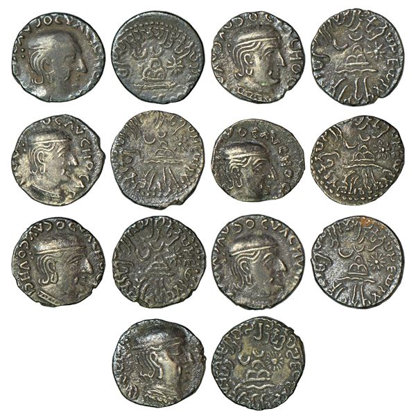 Ancient India: Western Kshatrapas (7), Kardamaka dynasty, silver drachm of Rudradaman